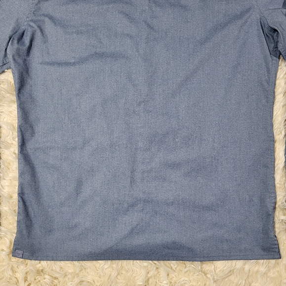 Lululemon Commission Long Sleeve Button Up Shirt Men's 2XL Blue Stretch Casual - Picture 11 of 15